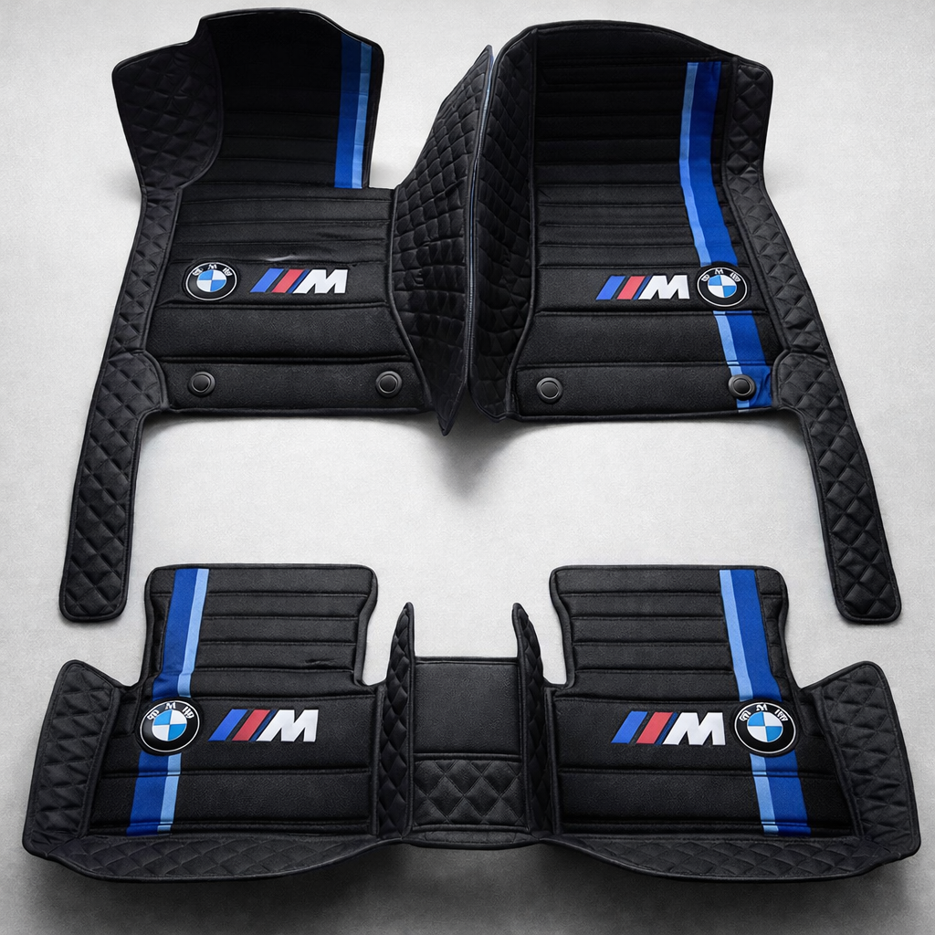 Set premium de covorașe auto din PVC și piele: protecție completă, rezistente la apă și perfecte pentru orice sezon – set complet față + spate.