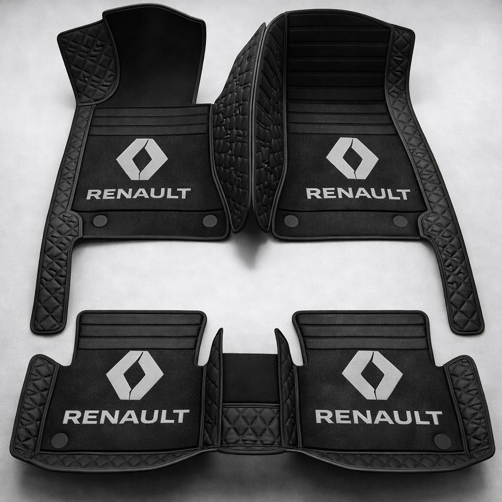 Set premium de covorașe auto din PVC și piele: protecție completă, rezistente la apă și perfecte pentru orice sezon – set complet față + spate.