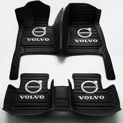 Set premium de covorașe auto din PVC și piele: protecție completă, rezistente la apă și perfecte pentru orice sezon – set complet față + spate.