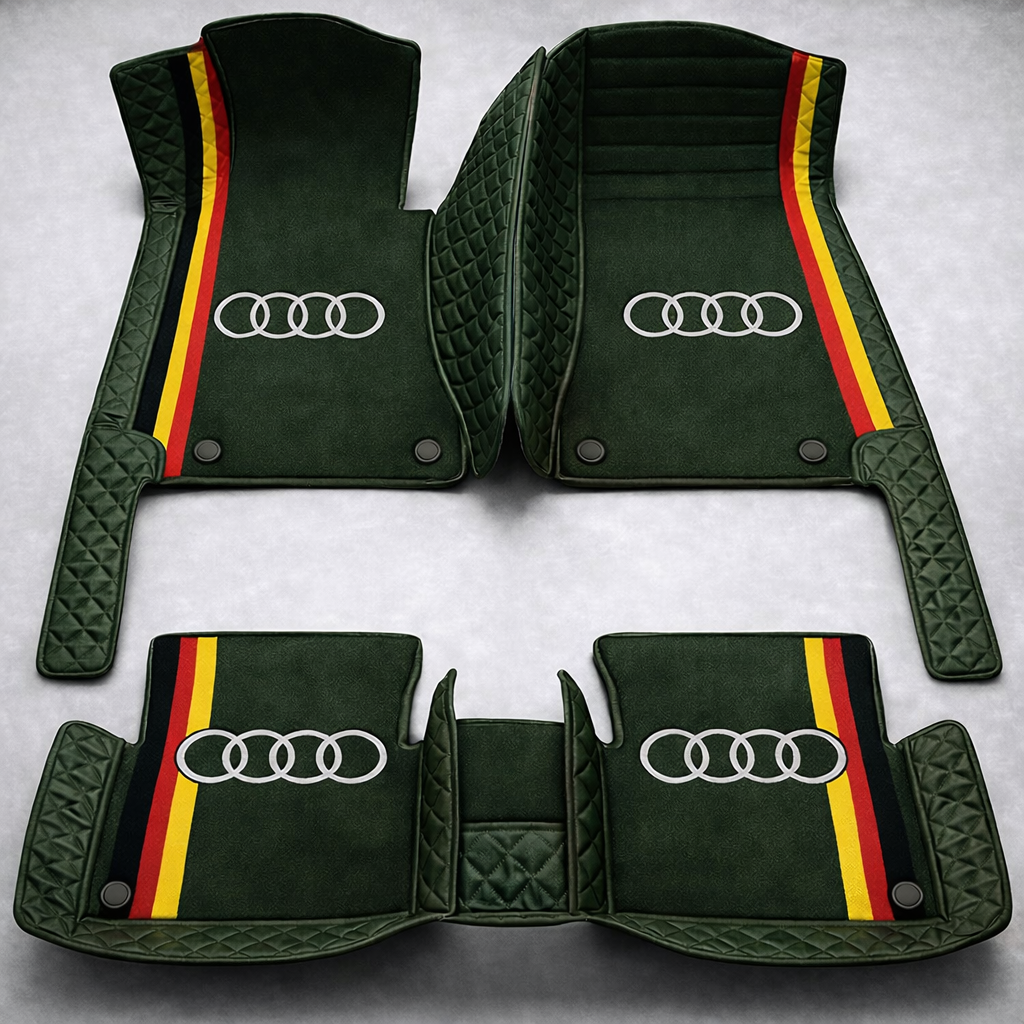 Set premium de covorașe auto din PVC și piele: protecție completă, rezistente la apă și perfecte pentru orice sezon – set complet față + spate.