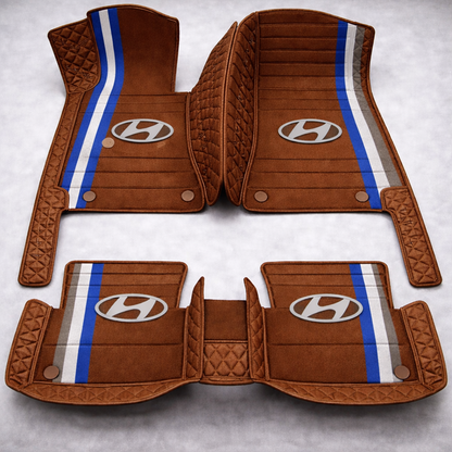 Set premium de covorașe auto din PVC și piele: protecție completă, rezistente la apă și perfecte pentru orice sezon – set complet față + spate.