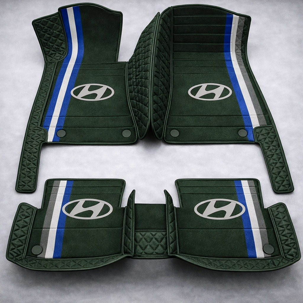 Set premium de covorașe auto din PVC și piele: protecție completă, rezistente la apă și perfecte pentru orice sezon – set complet față + spate.