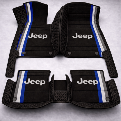 Set premium de covorașe auto din PVC și piele: protecție completă, rezistente la apă și perfecte pentru orice sezon – set complet față + spate.