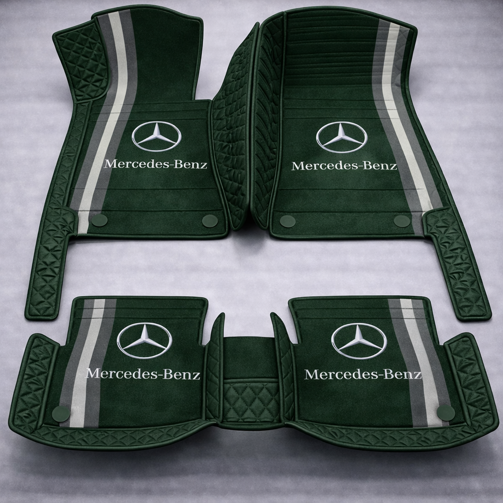 Set premium de covorașe auto din PVC și piele: protecție completă, rezistente la apă și perfecte pentru orice sezon – set complet față + spate.