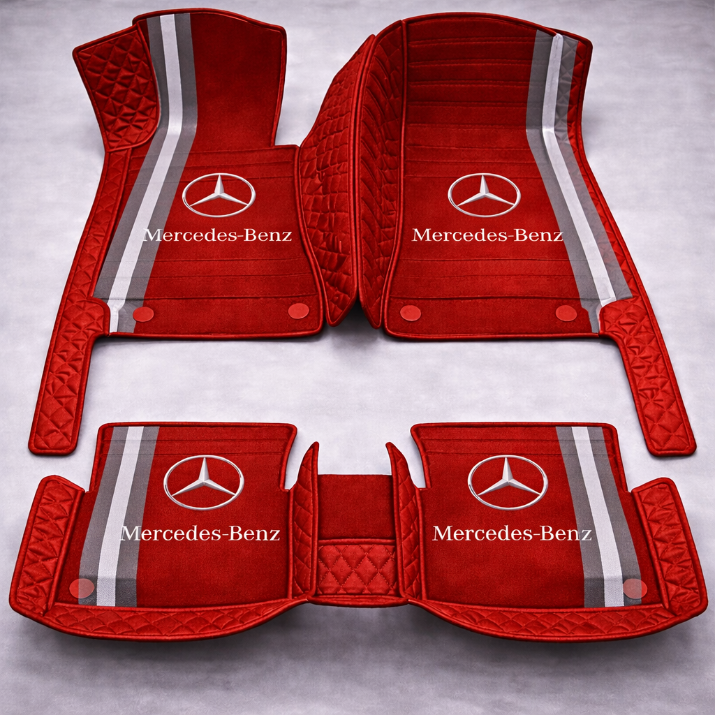 Set premium de covorașe auto din PVC și piele: protecție completă, rezistente la apă și perfecte pentru orice sezon – set complet față + spate.