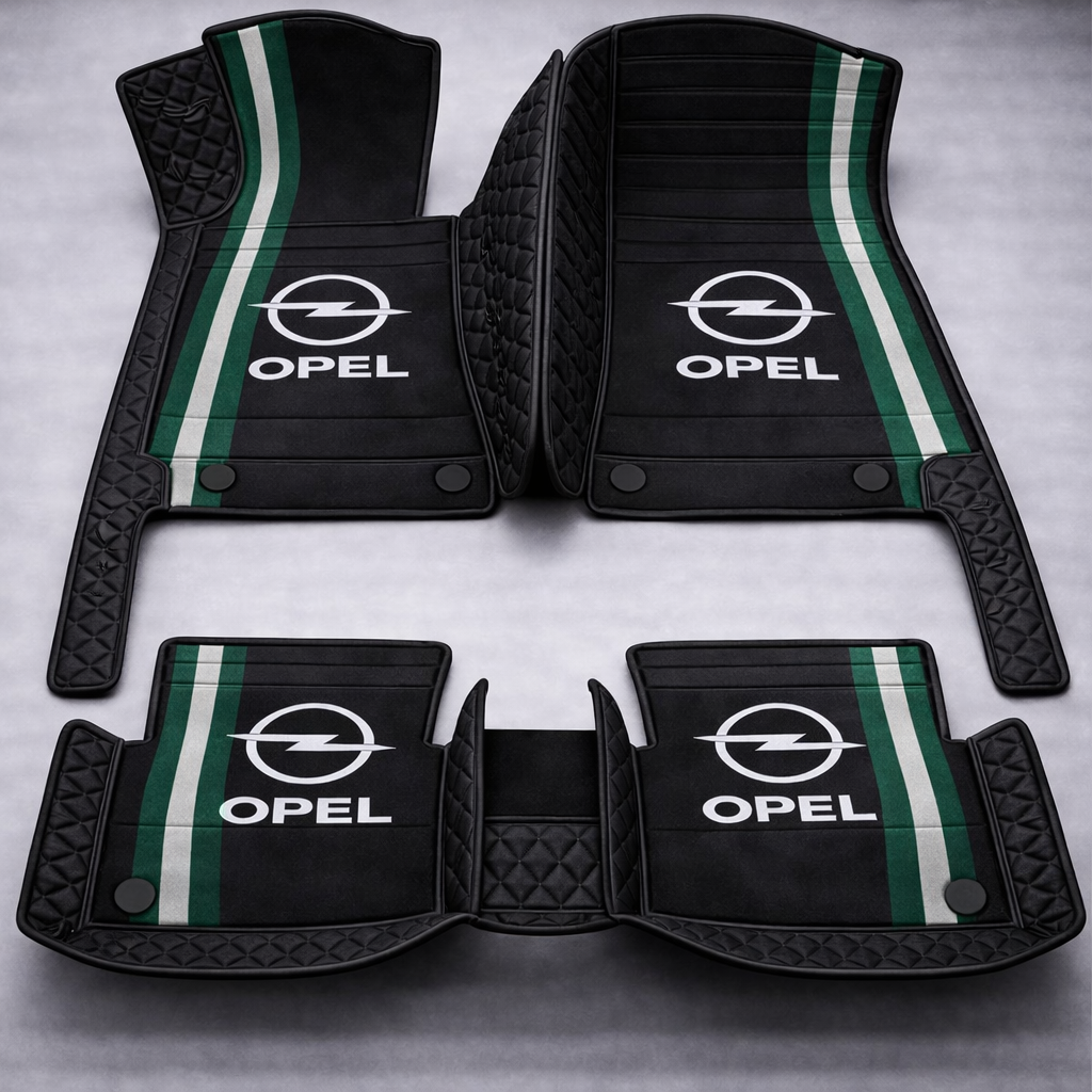 Set premium de covorașe auto din PVC și piele: protecție completă, rezistente la apă și perfecte pentru orice sezon – set complet față + spate.