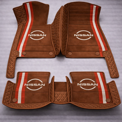 Set premium de covorașe auto din PVC și piele: protecție completă, rezistente la apă și perfecte pentru orice sezon – set complet față + spate.