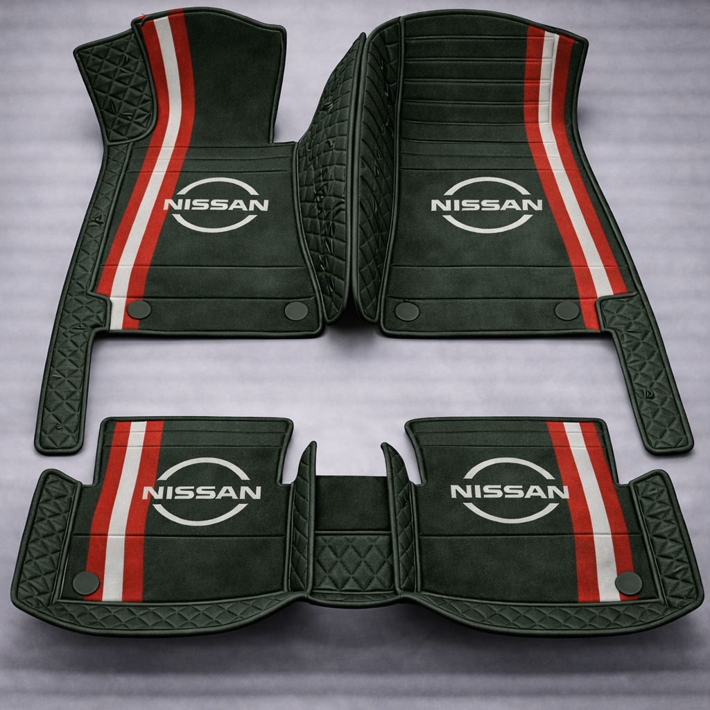 Set premium de covorașe auto din PVC și piele: protecție completă, rezistente la apă și perfecte pentru orice sezon – set complet față + spate.