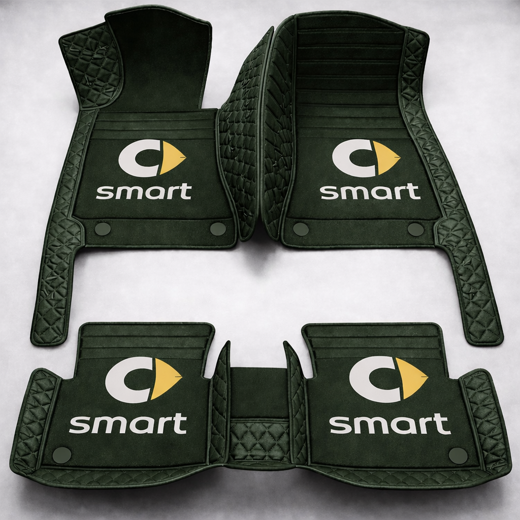 Set premium de covorașe auto din PVC și piele: protecție completă, rezistente la apă și perfecte pentru orice sezon – set complet față + spate.