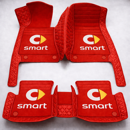 Set premium de covorașe auto din PVC și piele: protecție completă, rezistente la apă și perfecte pentru orice sezon – set complet față + spate.