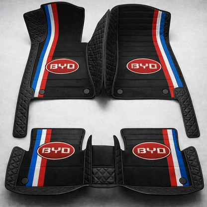 Set premium de covorașe auto din PVC și piele: protecție completă, rezistente la apă și perfecte pentru orice sezon – set complet față + spate.