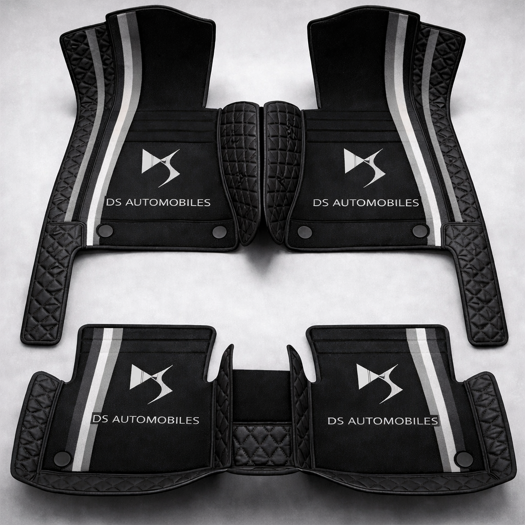 Set premium de covorașe auto din PVC și piele: protecție completă, rezistente la apă și perfecte pentru orice sezon – set complet față + spate.