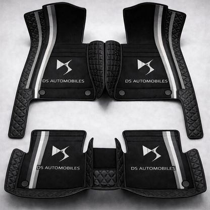 Set premium de covorașe auto din PVC și piele: protecție completă, rezistente la apă și perfecte pentru orice sezon – set complet față + spate.