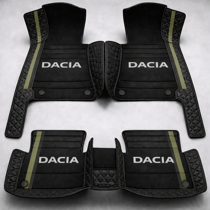 Set premium de covorașe auto din PVC și piele: protecție completă, rezistente la apă și perfecte pentru orice sezon – set complet față + spate.