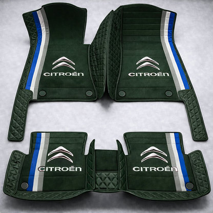 Set premium de covorașe auto din PVC și piele: protecție completă, rezistente la apă și perfecte pentru orice sezon – set complet față + spate.