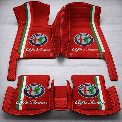 Set premium de covorașe auto din PVC și piele: protecție completă, rezistente la apă și perfecte pentru orice sezon – set complet față + spate.