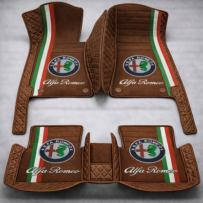 Set premium de covorașe auto din PVC și piele: protecție completă, rezistente la apă și perfecte pentru orice sezon – set complet față + spate.