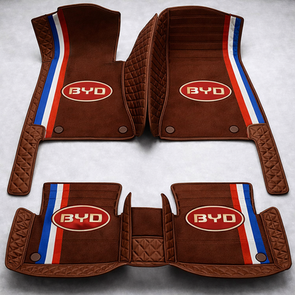 Set premium de covorașe auto din PVC și piele: protecție completă, rezistente la apă și perfecte pentru orice sezon – set complet față + spate.