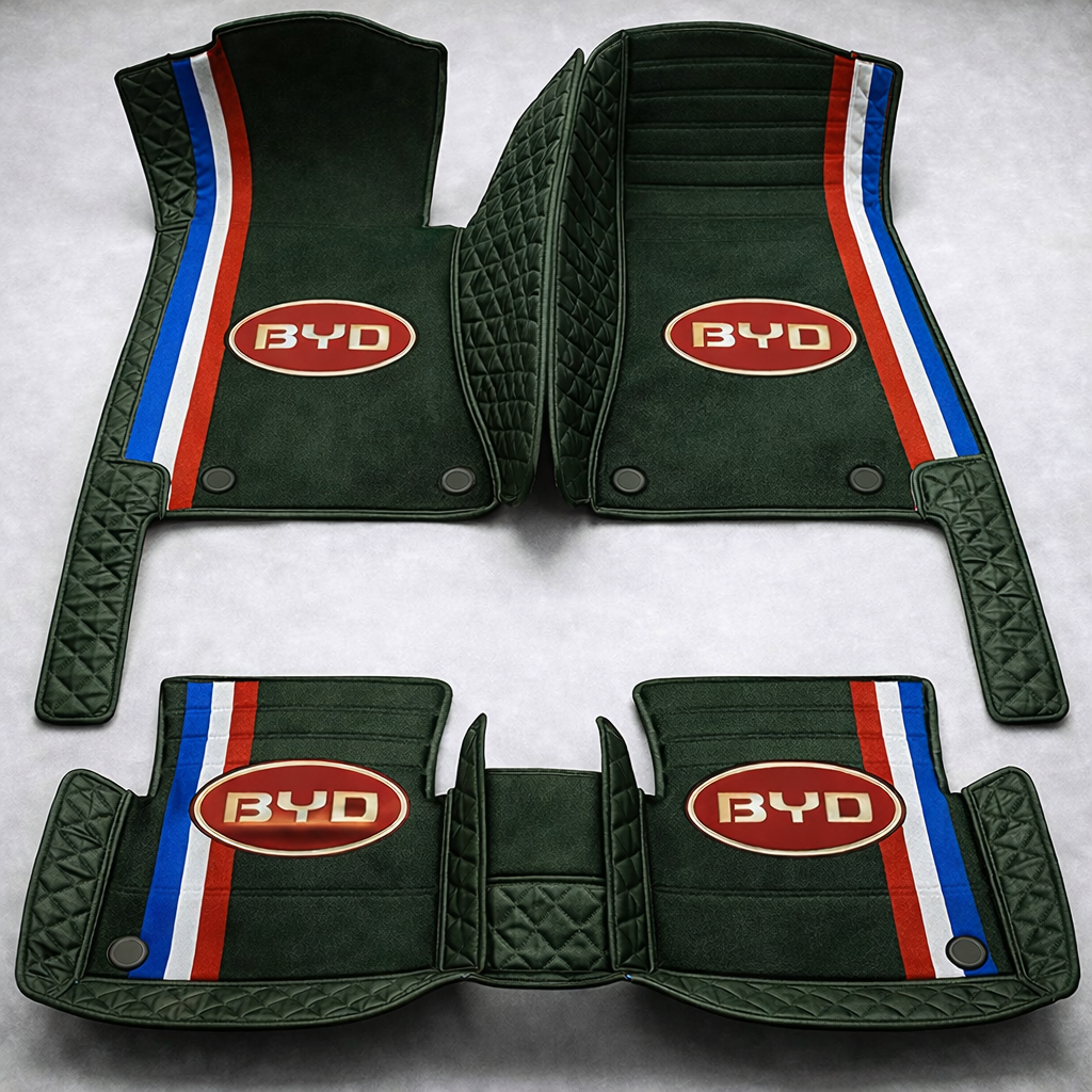 Set premium de covorașe auto din PVC și piele: protecție completă, rezistente la apă și perfecte pentru orice sezon – set complet față + spate.