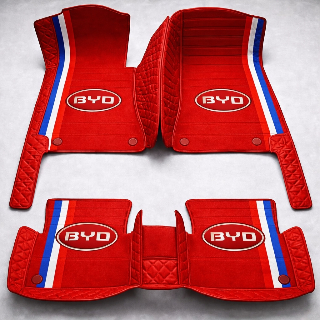 Set premium de covorașe auto din PVC și piele: protecție completă, rezistente la apă și perfecte pentru orice sezon – set complet față + spate.