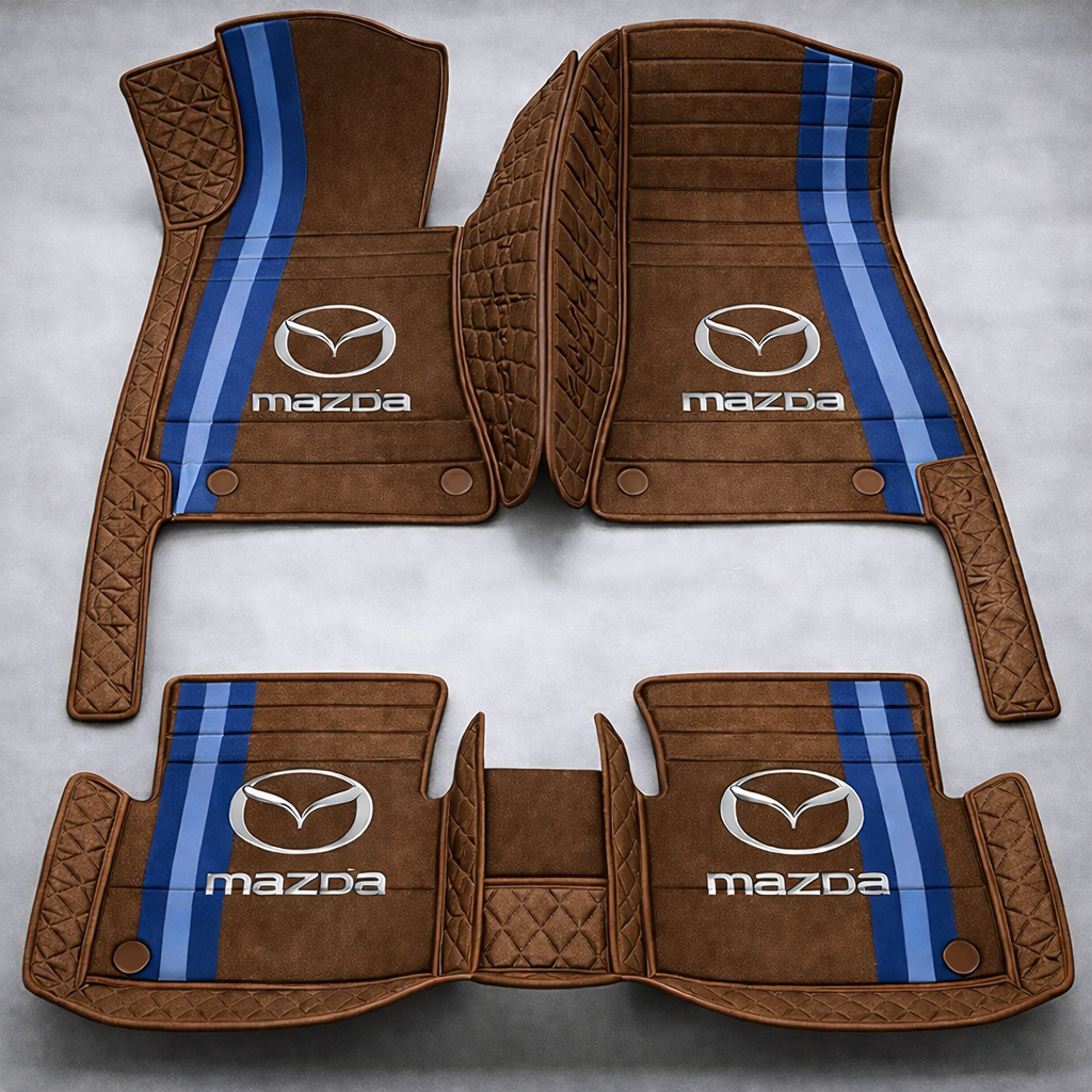 Set premium de covorașe auto din PVC și piele: protecție completă, rezistente la apă și perfecte pentru orice sezon – set complet față + spate.