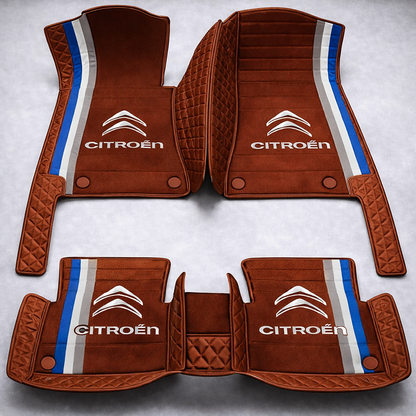 Set premium de covorașe auto din PVC și piele: protecție completă, rezistente la apă și perfecte pentru orice sezon – set complet față + spate.