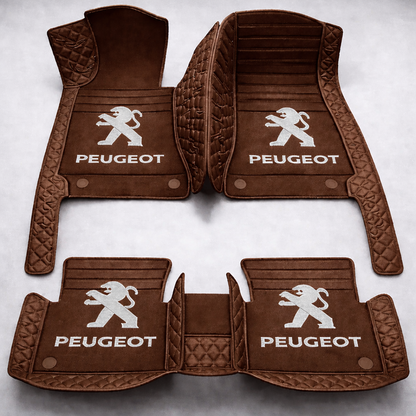 Set premium de covorașe auto din PVC și piele: protecție completă, rezistente la apă și perfecte pentru orice sezon – set complet față + spate.