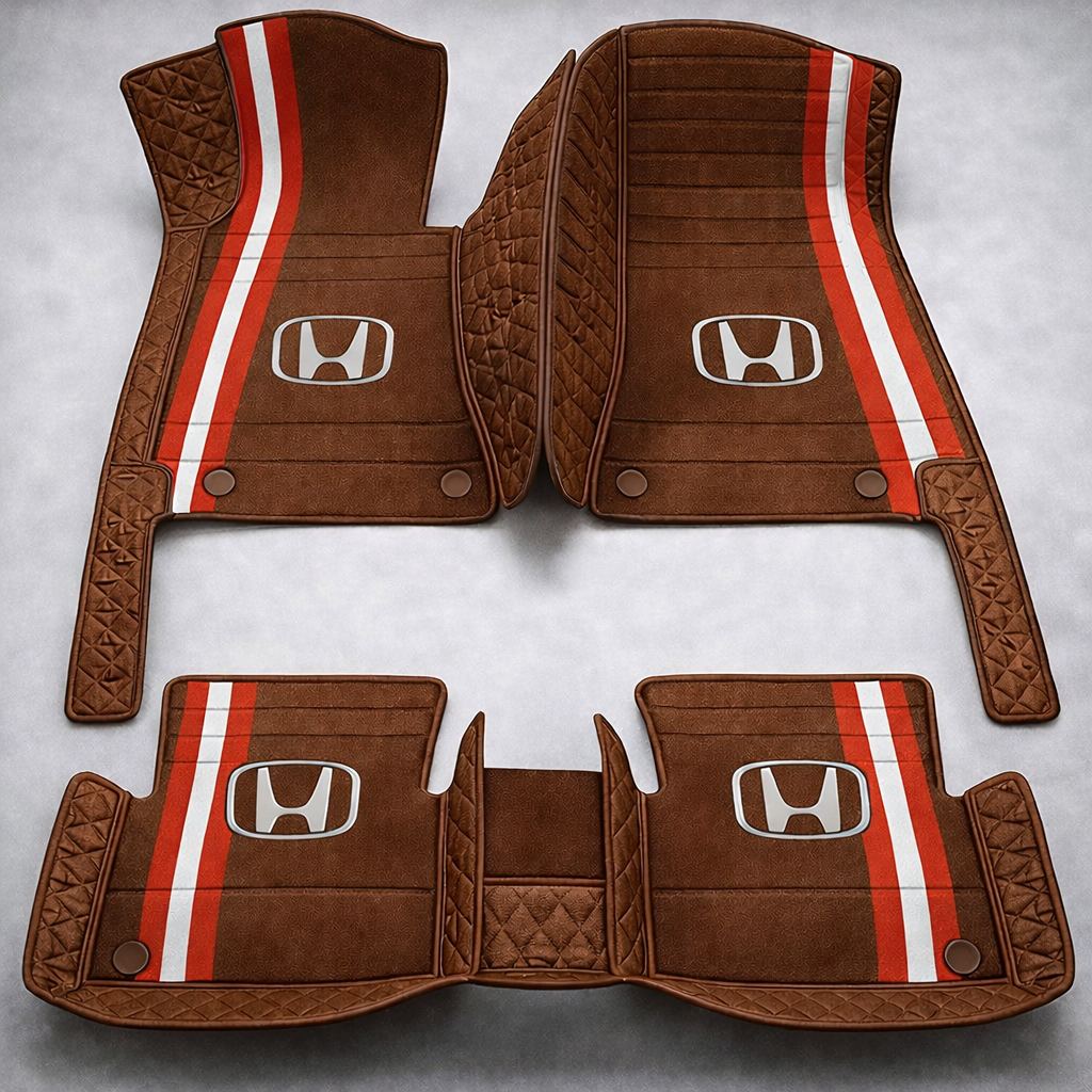 Set premium de covorașe auto din PVC și piele: protecție completă, rezistente la apă și perfecte pentru orice sezon – set complet față + spate.