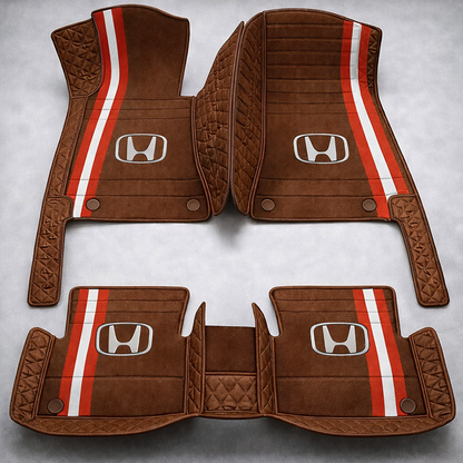 Set premium de covorașe auto din PVC și piele: protecție completă, rezistente la apă și perfecte pentru orice sezon – set complet față + spate.