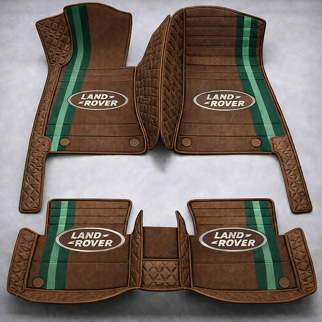 Set premium de covorașe auto din PVC și piele: protecție completă, rezistente la apă și perfecte pentru orice sezon – set complet față + spate.