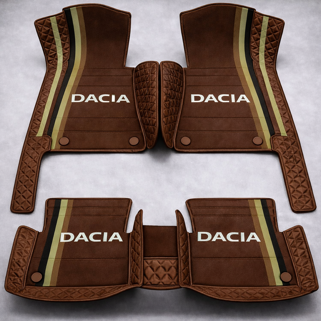 Set premium de covorașe auto din PVC și piele: protecție completă, rezistente la apă și perfecte pentru orice sezon – set complet față + spate.