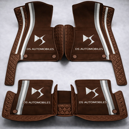 Set premium de covorașe auto din PVC și piele: protecție completă, rezistente la apă și perfecte pentru orice sezon – set complet față + spate.