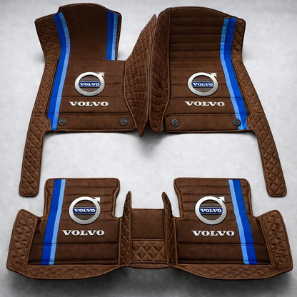 Set premium de covorașe auto din PVC și piele: protecție completă, rezistente la apă și perfecte pentru orice sezon – set complet față + spate.