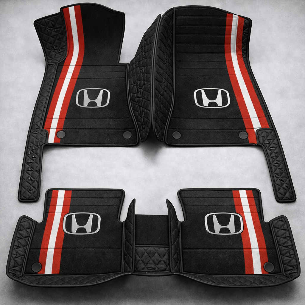 Set premium de covorașe auto din PVC și piele: protecție completă, rezistente la apă și perfecte pentru orice sezon – set complet față + spate.