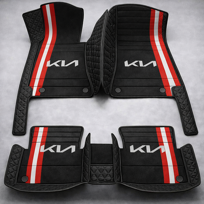 Set premium de covorașe auto din PVC și piele: protecție completă, rezistente la apă și perfecte pentru orice sezon – set complet față + spate.