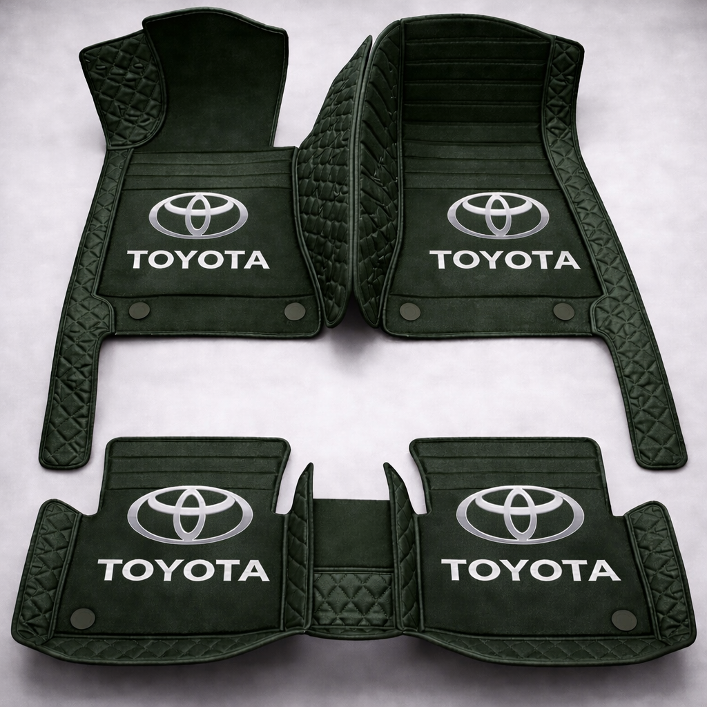 Set premium de covorașe auto din PVC și piele: protecție completă, rezistente la apă și perfecte pentru orice sezon – set complet față + spate.