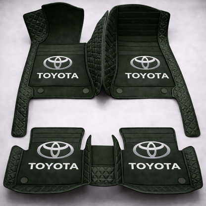 Set premium de covorașe auto din PVC și piele: protecție completă, rezistente la apă și perfecte pentru orice sezon – set complet față + spate.