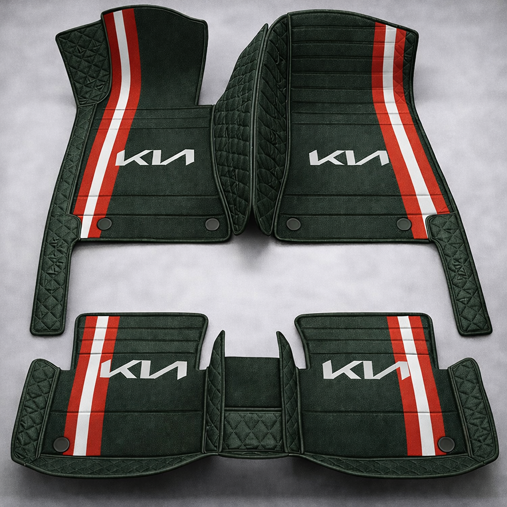 Set premium de covorașe auto din PVC și piele: protecție completă, rezistente la apă și perfecte pentru orice sezon – set complet față + spate.