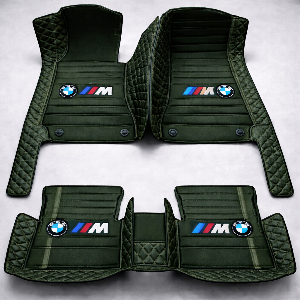 Set premium de covorașe auto din PVC și piele: protecție completă, rezistente la apă și perfecte pentru orice sezon – set complet față + spate.