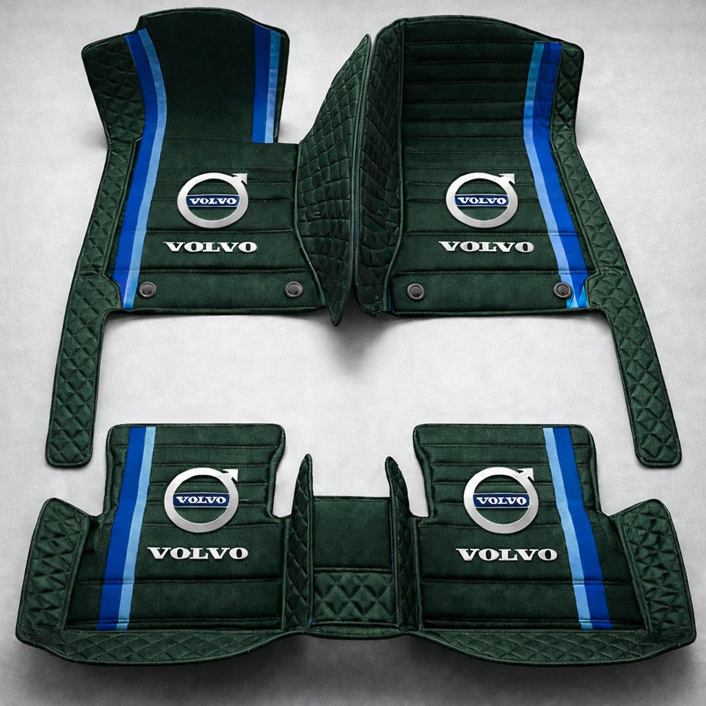 Set premium de covorașe auto din PVC și piele: protecție completă, rezistente la apă și perfecte pentru orice sezon – set complet față + spate.