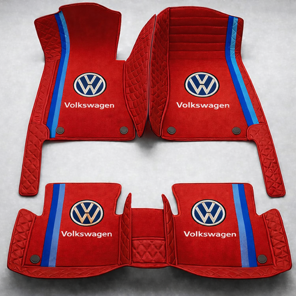 Set premium de covorașe auto din PVC și piele: protecție completă, rezistente la apă și perfecte pentru orice sezon – set complet față + spate.