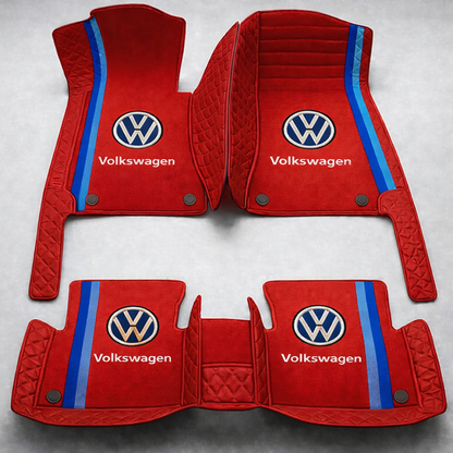 Set premium de covorașe auto din PVC și piele: protecție completă, rezistente la apă și perfecte pentru orice sezon – set complet față + spate.