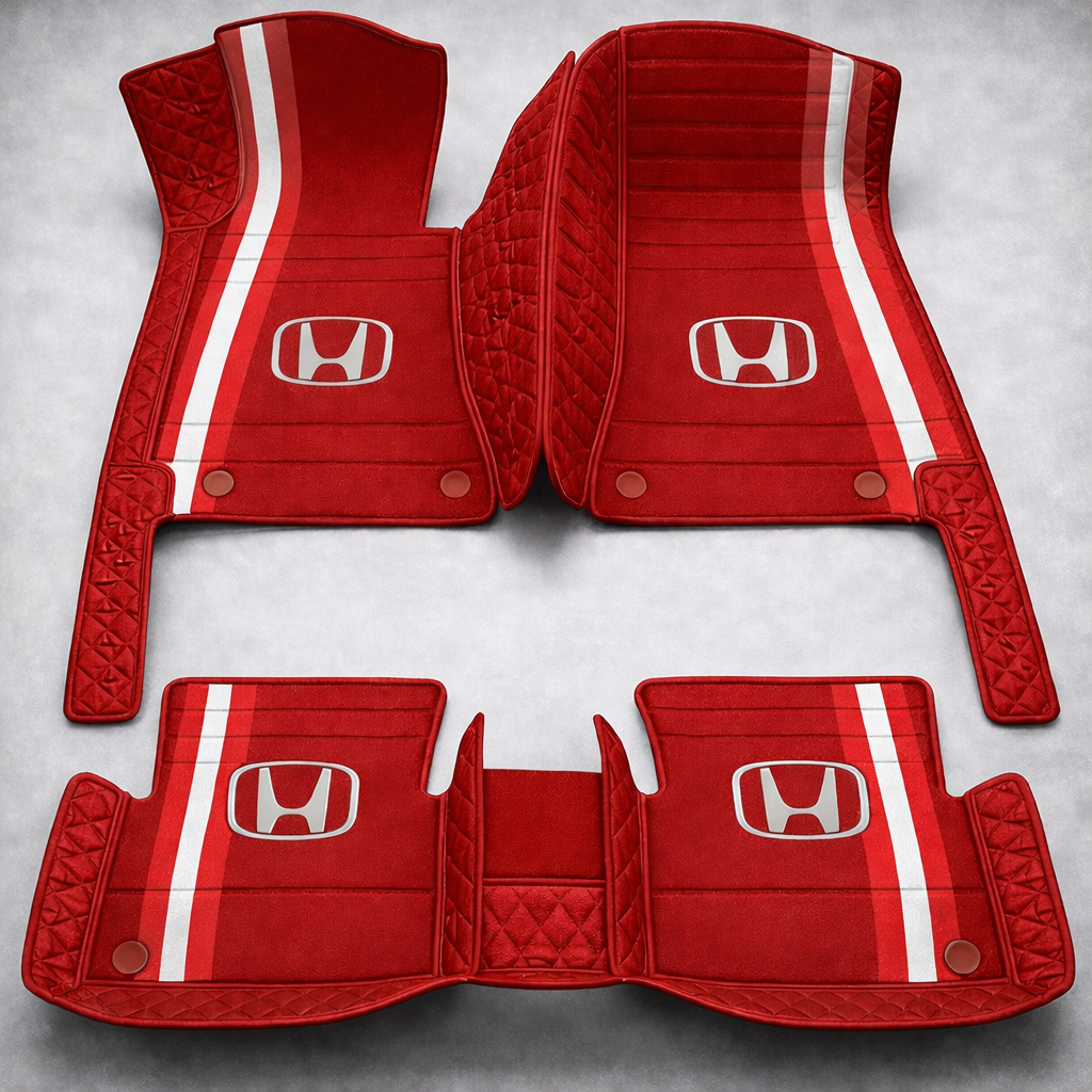 Set premium de covorașe auto din PVC și piele: protecție completă, rezistente la apă și perfecte pentru orice sezon – set complet față + spate.