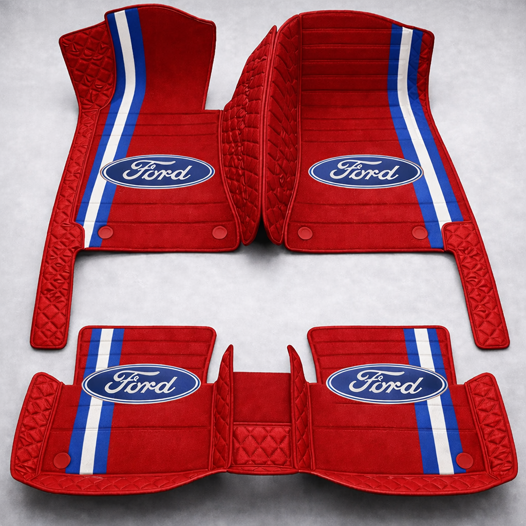 Set premium de covorașe auto din PVC și piele: protecție completă, rezistente la apă și perfecte pentru orice sezon – set complet față + spate.