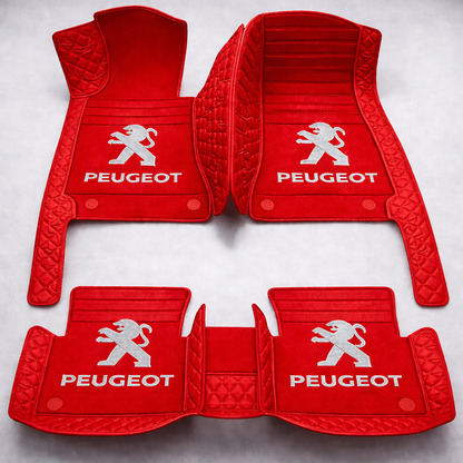 Set premium de covorașe auto din PVC și piele: protecție completă, rezistente la apă și perfecte pentru orice sezon – set complet față + spate.